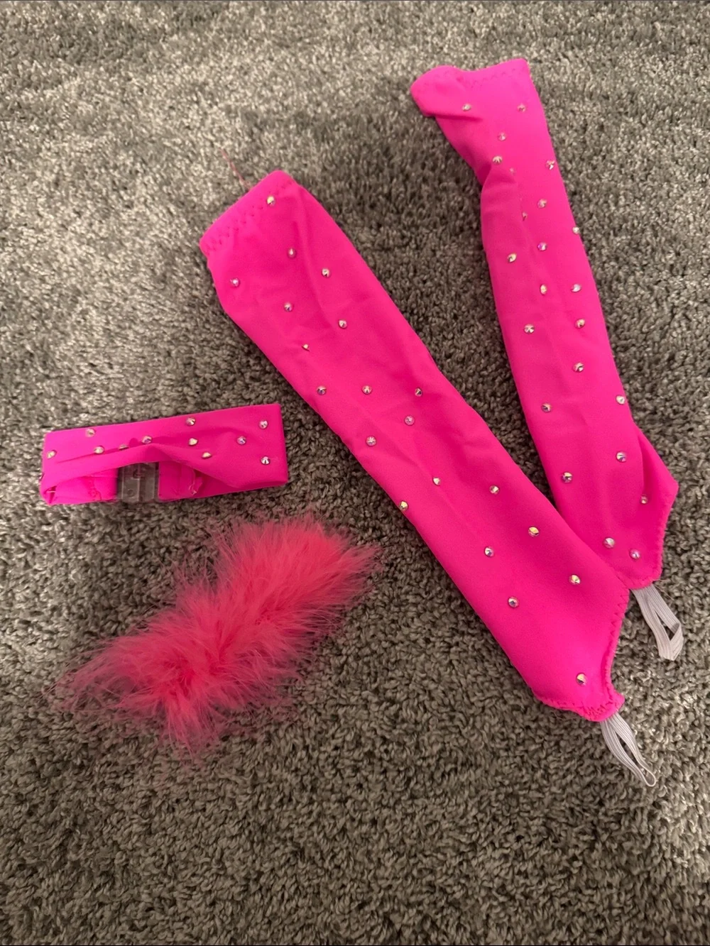Hot Pink Embellished One-Piece Dance Leotard
